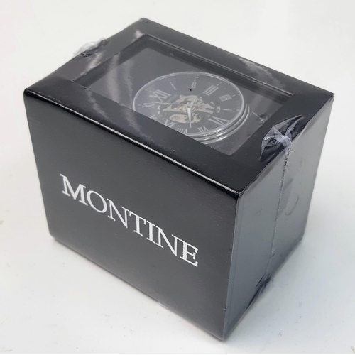 475 - A Montine Skeleton Dial Watch. 40mm dial. Automatic. As new, in box, wrapped.