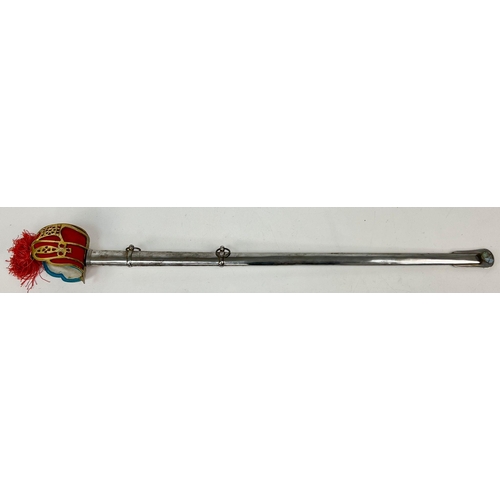 493 - Reproduction Scottish Basket Sword. Ideal as a wall hanger, weddings etc. Well made.