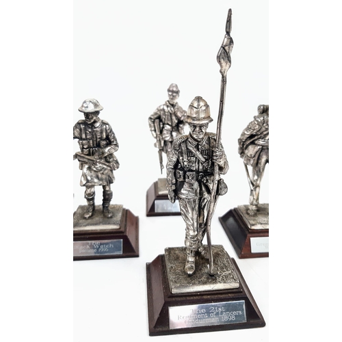 500 - Set of 10 Pewter Soldiers through the Ages.