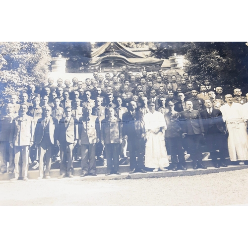 777 - 2 RARE 1930'S PHOTOS OF JIRO HORIKOSHI AND HIS TEAMS THAT DESIGNED AND DEVELOPED THE MITSUBISHI ZERO... 