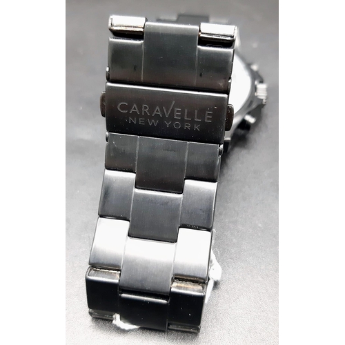 830 - A Caravelle of New York Chronograph Watch. 42mm case. Quartz movement. As new, in working order in o... 