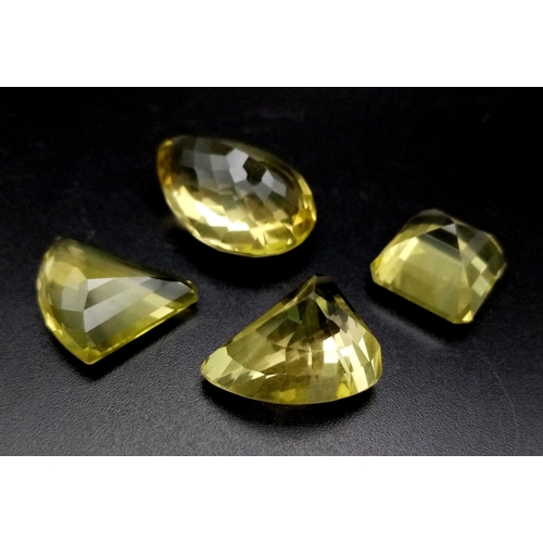 984 - A lot of 79.55 Ct Faceted Natural Lemon Quartz Gemstones