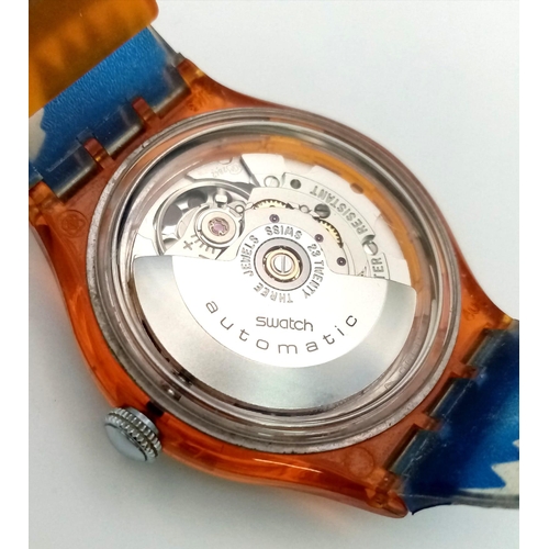 613 - A Vintage Automatic Arcimboldo Swatch Watch. Case -35mm. In very good condition and working order.