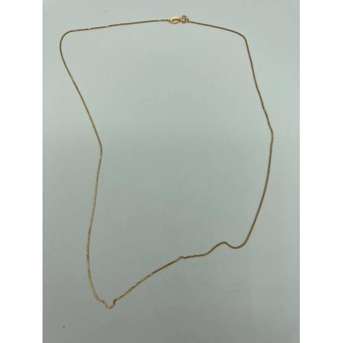 132 - 9 carat GOLD fine Italian Necklace/Chain. 1.04 grams. 50 cm.