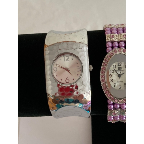 364 - 3 x ladies attractive Quartz BRACELET WATCHES to include Marco Roma,Mira and Marks  and Spencer. All... 