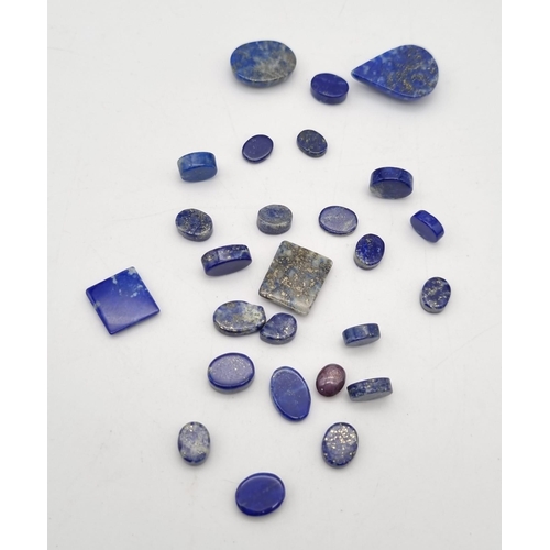 431 - A Lot of 115.80ct Lapis lazuli Cabochon Gemstones.