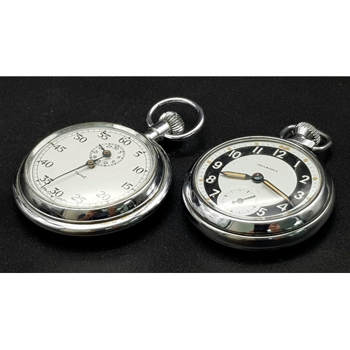 655 - A Vintage Ingersoll and a Smiths Pocket Watch. Both top winders in working order. Both have sub dial... 