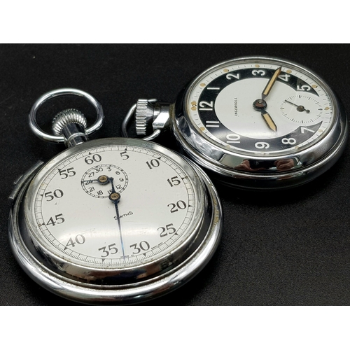 655 - A Vintage Ingersoll and a Smiths Pocket Watch. Both top winders in working order. Both have sub dial... 