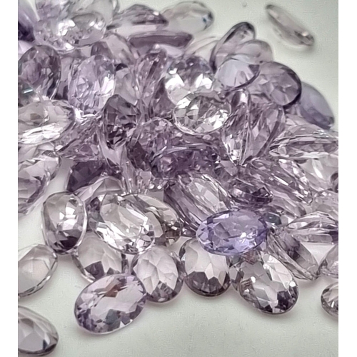 733 - A lot of 33.40 Ct Faceted Small Sized Amethyst Gemstones