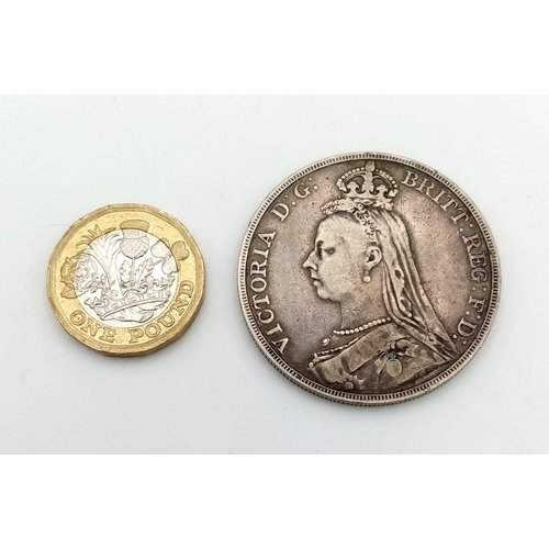 896 - Silver 1890 Queen Victoria coin.