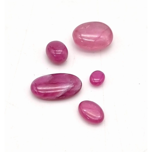 998 - A lot of 18.80 Ct Cabochon Natural Ruby Gemstones