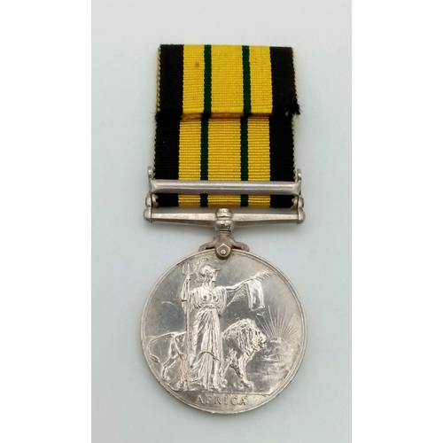 578 - Africa General Service Medal 1899 with clasp Somaliland 1908-10. Named to 168 Sepoy Ghulab Khan 33/P... 