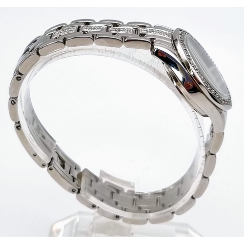 1319 - A Limited Edition Ingersoll Diamond Ladies Watch. No. 70 of 150. Stainless steel strap and case - 24... 