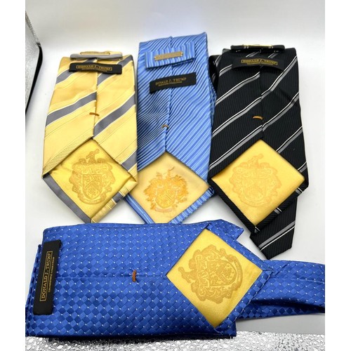 447 - Eight Very Collectable Donald Trump Signature Silk Gents Ties. All in excellent/very good condition.