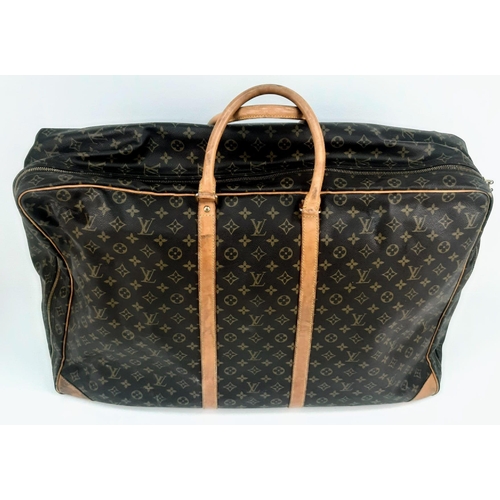 136 - Two Louis Vuitton Monogram Canvas and Leather Sirius 70 Soft Suitcase Luggage Pieces. 70 x 48cm. In ... 