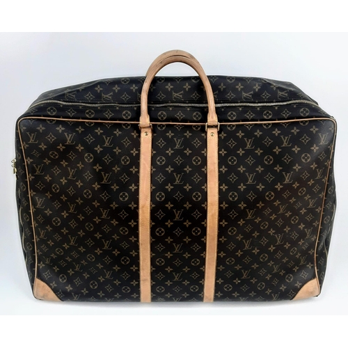 136 - Two Louis Vuitton Monogram Canvas and Leather Sirius 70 Soft Suitcase Luggage Pieces. 70 x 48cm. In ... 