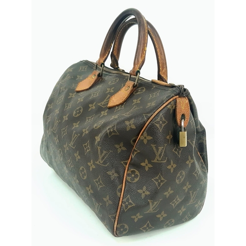 191 - A Louis Vuitton Monogram Canvas and Leather Small Tote Bag. In good condition but please see photos.... 