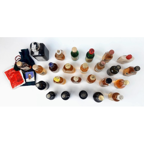 991 - Selection of Miniature Bottles of Assorted Alcohol.