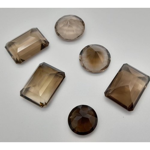 572 - Assorted Collection of Approx. 100ct of Smokey and Lemon Quartz, Comes in a Presentation Case