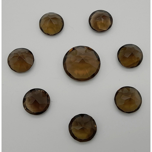 621 - Assorted Collection of Approx. 100ct of Smokey and Lemon Quartz, Comes in a Presentation Case