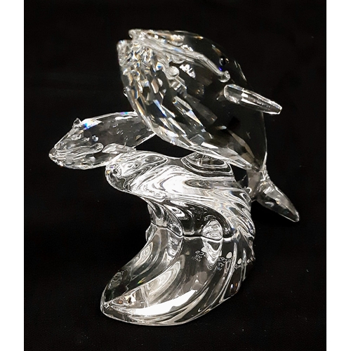 284 - A Swarovski Crystal 1992 Limited Edition The Whales Figure. 
10cm tall. Comes in original box with c... 