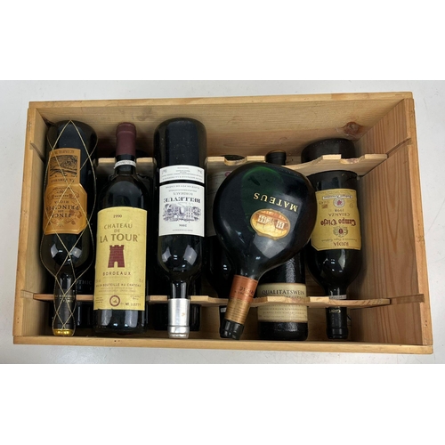 841 - Ten Bottles of Red Wine Including: 1990 Chateau de la Tour,  2006 Chateau Belleview Bordeaux and a 2... 