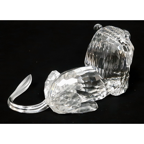 848 - A Swarovski Crystal 1994 Limited Edition African Lion Figure. 
13cm length. In original box with cer... 