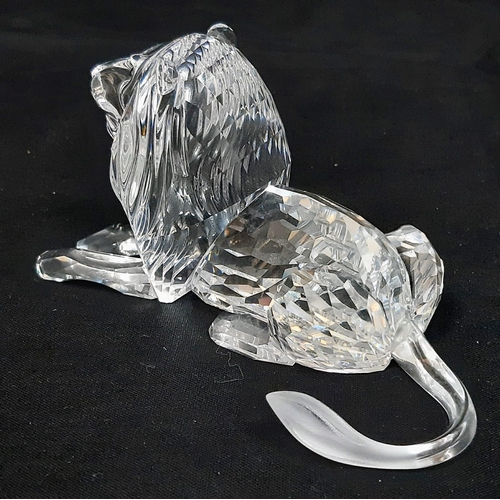 848 - A Swarovski Crystal 1994 Limited Edition African Lion Figure. 
13cm length. In original box with cer... 