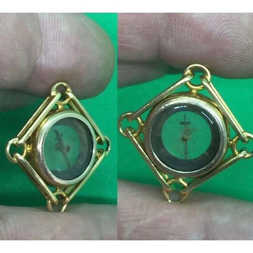 1318 - Antique Edwardian large 18ct Solid Yellow Gold Compass Charm Pendant Chester 1901 by AW

3cm by 3cm ... 