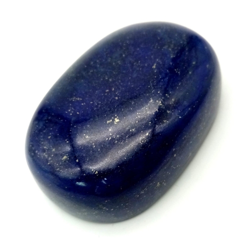 1198 - A 1050ct Massive Lapis Lazuli Gemstone. Oval Shape cabochon, 75 x 52 x 25mm.