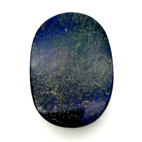 1198 - A 1050ct Massive Lapis Lazuli Gemstone. Oval Shape cabochon, 75 x 52 x 25mm.