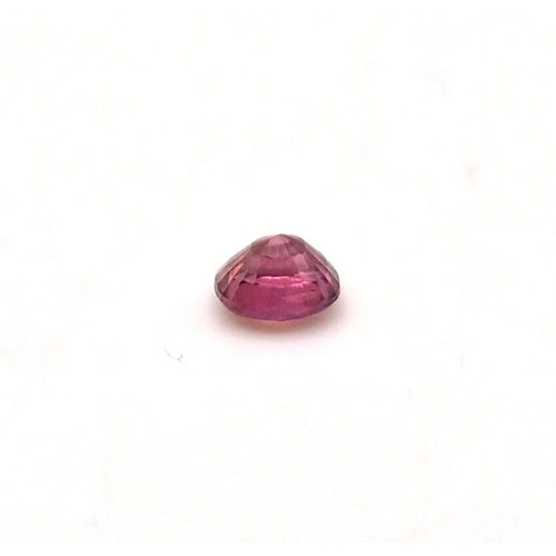 1142 - A 0.57ct Natural Sri Lankan Sapphire. Oval cut. IDT Certified