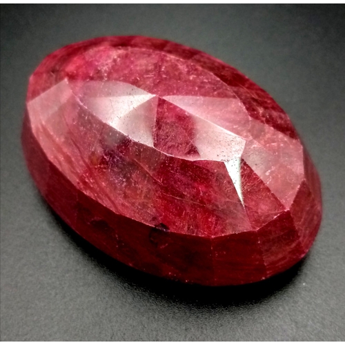 1140 - A 561.65ct Oval Mixed Cut Ruby. IGL&I Certified.