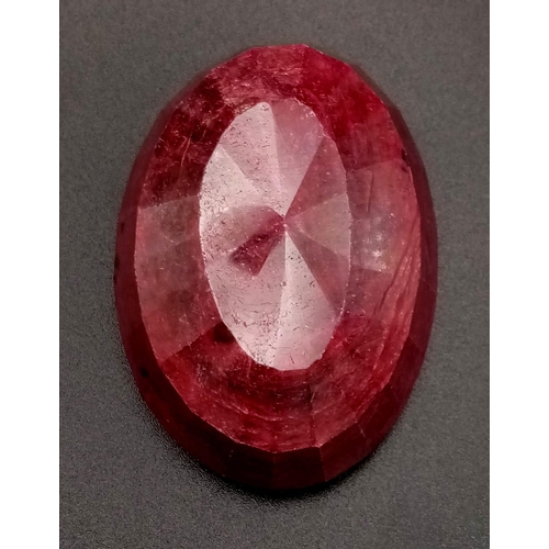 1140 - A 561.65ct Oval Mixed Cut Ruby. IGL&I Certified.