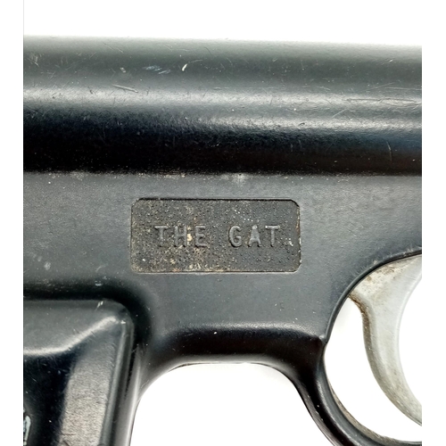 945 - A Vintage T.J. Harrington Gat Gun Air Pistol. Calibre .177.
Total extended length - 25cm. In working... 