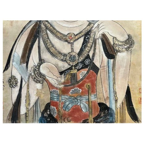 518 - An Interpretation of Buddha: Chinese ink and Watercolour on paper - Attributed to Zhang Daqian, one ... 