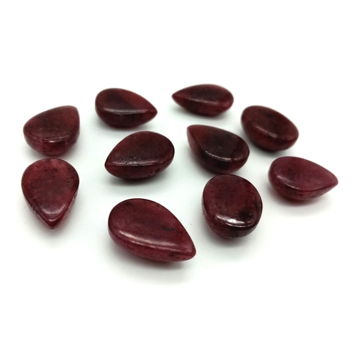 778 - A 114.45ct Ruby Cabochon Gemstones Lot.