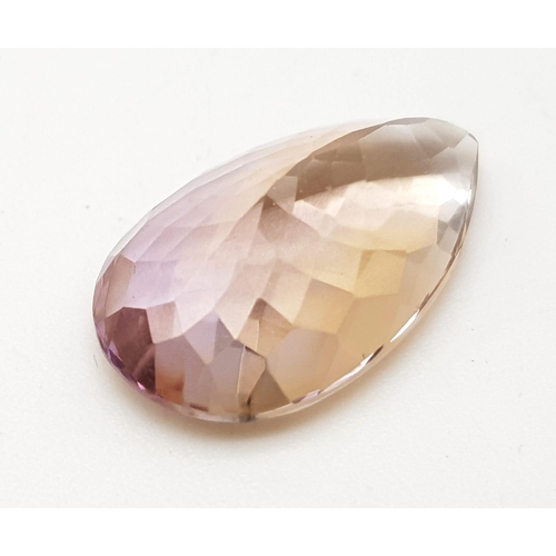 1162 - A 12.23ct Pear-Cut Ametrine Gemstone. ITLGR certified.