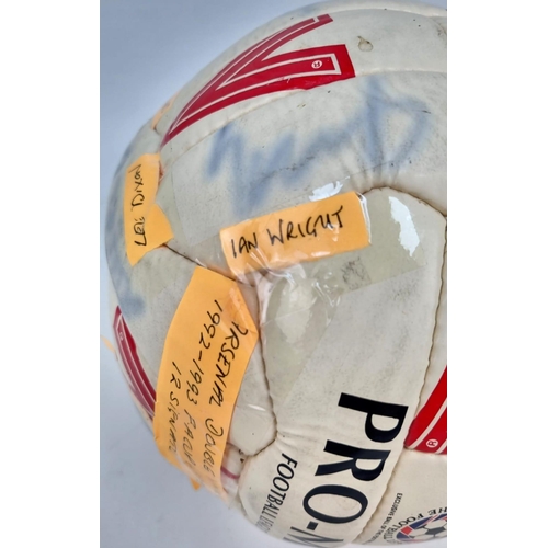 288 - An Arsenal FC 1992/3 Signed Football. The season Arsenal won the league and FA cup. All signatures a... 