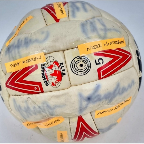 288 - An Arsenal FC 1992/3 Signed Football. The season Arsenal won the league and FA cup. All signatures a... 