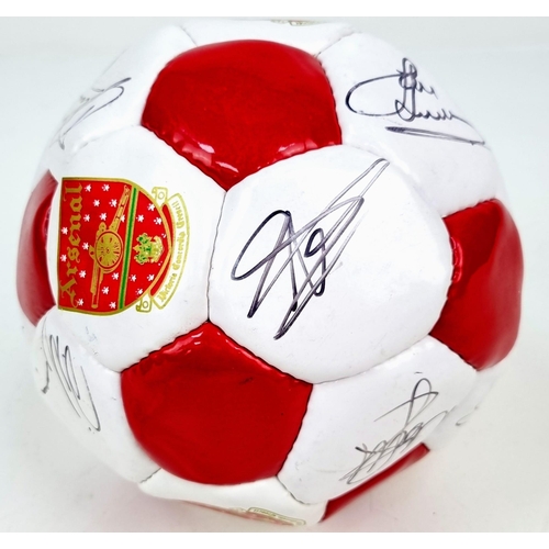 396 - An Arsenal FC 1999-2000 Signed Football. Signatures include Bergkamp, Adams, Keown, Dixon and Silvin... 