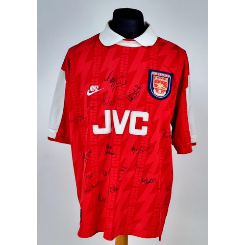 80 - A 1994/5 Arsenal FC Tony Adams (twice signed!) Matchday Shirt. According to the vendor (who had ties... 