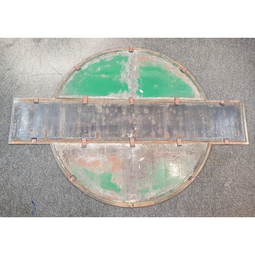 29 - An Original High Barnet (1940s Northern Line) Underground Tube Station Sign. This huge (60 x 42 inch... 