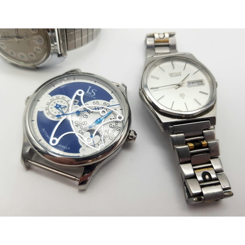 1019 - 3 MENS WRISTWATCHES A/F