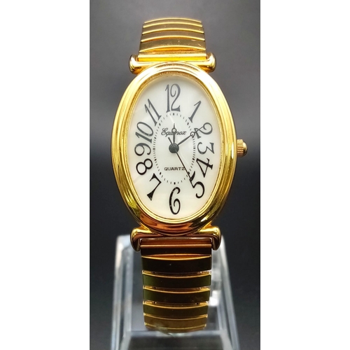 1549 - A group of five watches: 
A gold tone, stainless steel LORUS ladies watch, 25 mm case, quartz moveme... 