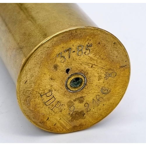 374 - A WW1 French 37mm Hotchkiss “Pom Pom” Trench Gun Round. Made by Pinchard Denys Paris 1916.