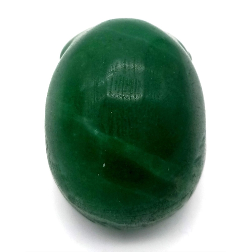 1656 - A Green Aventurine Crystal Skull Figure. 5cm