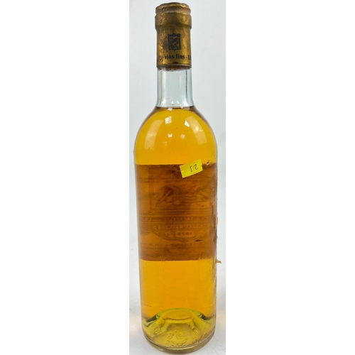 1659 - A Bottle of 1979 Sauternes - Chateau Filhot.