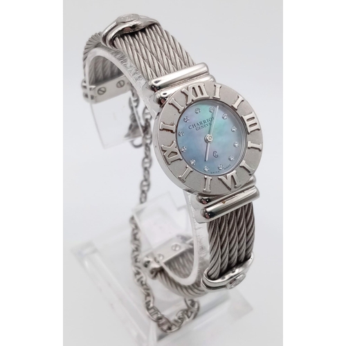 1391 - 2 Ladies wrist watches: Charriol Geneve swiss made watch, and an Oasis bracelet watch.