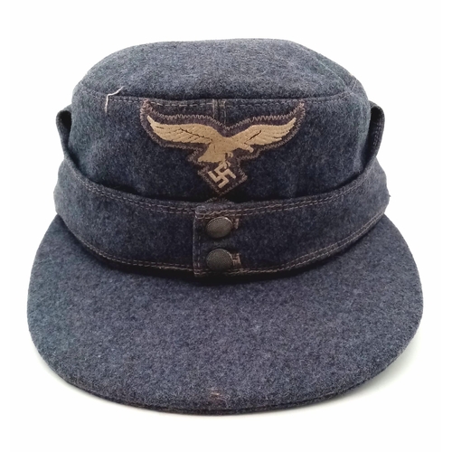 152 - A WW2 German Luftwaffe Enlisted Mans M43 Cap. Nice condition.